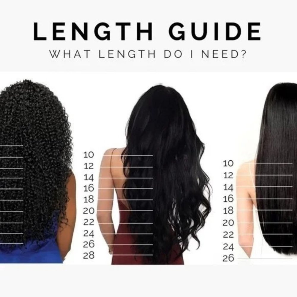 High Quality Human Hair Extensions 1B Natural Wave  22" inches - Picture 3 of 5